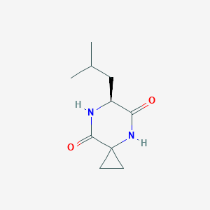 (6S)-6-(2-methylpropyl)-4,7-diazaspiro[2.5]octane-5,8-dione