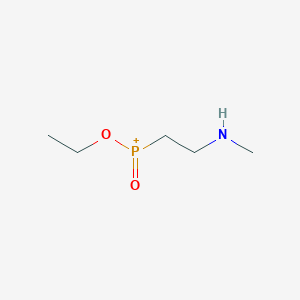 Ethoxy[2-(methylamino)ethyl]oxophosphanium