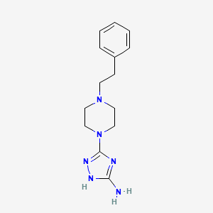 3-[4-(2-phenylethyl)piperazin-1-yl]-1H-1,2,4-triazol-5-amine