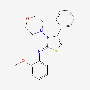 (2Z)-N-(2-Methoxyphenyl)-3-(morpholin-4-yl)-4-phenyl-1,3-thiazol-2(3H)-imine