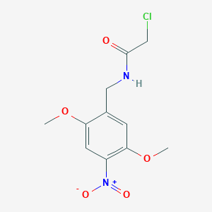 molecular formula C11H13ClN2O5 B1414869 2-chloro-N-(2,5-dimethoxy-4-nitrobenzyl)acetamide CAS No. 1003114-57-5