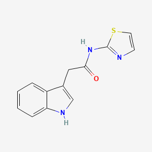 2-(1H-indol-3-yl)-N-(1,3-thiazol-2-yl)acetamide