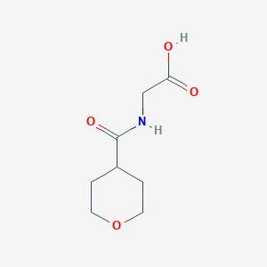molecular formula C8H13NO4 B1414871 2-[(Tetrahydro-2H-pyran-4-ylcarbonyl)amino]-acetic acid CAS No. 1042644-86-9
