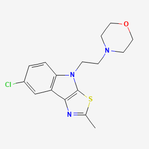 4-[2-(7-Chloro-2-methyl-[1,3]thiazolo[5,4-b]indol-4-yl)ethyl]morpholine