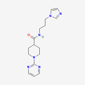 N-[3-(1H-imidazol-1-yl)propyl]-1-(pyrimidin-2-yl)piperidine-4-carboxamide