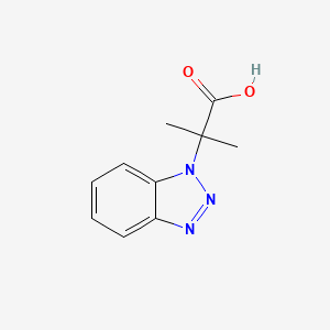 molecular formula C10H11N3O2 B14148743 2-(Benzotriazol-1-yl)-2-methylpropanoic acid CAS No. 4233-61-8