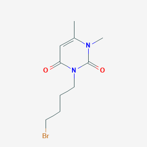 3-(4-bromobutyl)-1,6-dimethylpyrimidine-2,4(1H,3H)-dione