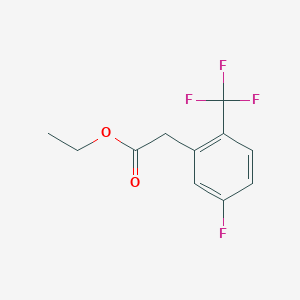 Ethyl 2-(5-fluoro-2-trifluormethyl-phenyl)-acetate