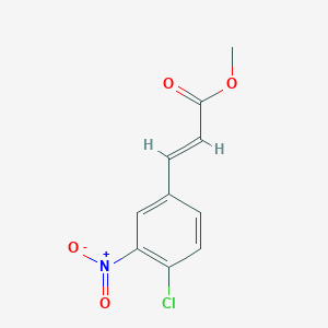 molecular formula C10H8ClNO4 B1414877 methyl (2E)-3-(4-chloro-3-nitrophenyl)acrylate CAS No. 877065-30-0