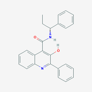 3-Hydroxy-2-phenyl-N-[(1R)-1-phenylpropyl]-4-quinolinecarboxamide