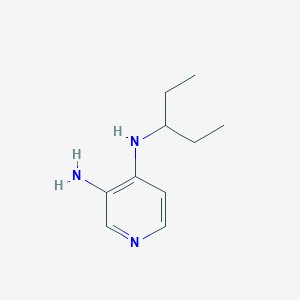 molecular formula C10H17N3 B1414880 N4-(戊-3-基)吡啶-3,4-二胺 CAS No. 1039986-25-8