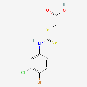 4-Bromo-3-chlorodithiocarbanilic acid glycolate