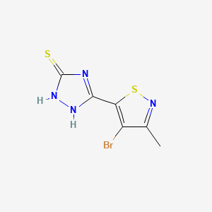 s-Triazole-3-thiol, 5-(4-bromo-3-methyl-5-isothiazolyl)-