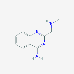 molecular formula C10H12N4 B1414890 2-[(Methylamino)methyl]quinazolin-4-amine CAS No. 1049606-68-9