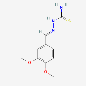 molecular formula C10H13N3O2S B14149045 Veratraldehyde (8CI), thiosemicarbazone CAS No. 6292-77-9