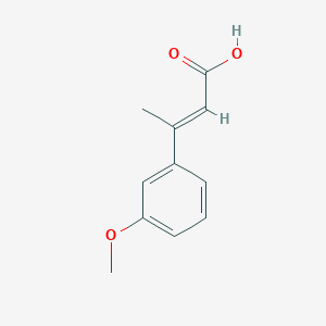 molecular formula C11H12O3 B1414906 3-(3-Methoxyphenyl)but-2-enoic acid CAS No. 37730-32-8