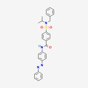 molecular formula C29H28N4O3S B14149067 (E)-4-(N-benzyl-N-isopropylsulfamoyl)-N-(4-(phenyldiazenyl)phenyl)benzamide CAS No. 955609-42-4