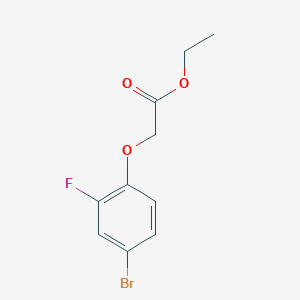 molecular formula C10H10BrFO3 B1414909 Ethyl 2-(4-bromo-2-fluorophenoxy)acetate CAS No. 1716-83-2