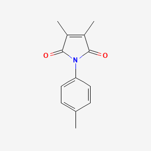 molecular formula C13H13NO2 B14149106 1H-Pyrrole-2,5-dione, 3,4-dimethyl-1-(4-methylphenyl)- CAS No. 89068-54-2