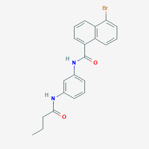 5-bromo-N-[3-(butanoylamino)phenyl]naphthalene-1-carboxamide