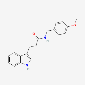 molecular formula C19H20N2O2 B14149154 3-(1H-indol-3-yl)-N-[(4-methoxyphenyl)methyl]propanamide CAS No. 790725-32-5