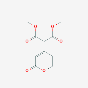 molecular formula C10H12O6 B14149176 Dimethyl (6-oxo-3,6-dihydro-2H-pyran-4-yl)propanedioate CAS No. 89030-28-4