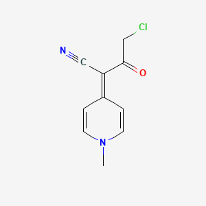 molecular formula C10H9ClN2O B1414920 4-Chloro-2-(1-methyl-1,4-dihydropyridin-4-ylidene)-3-oxobutanenitrile CAS No. 1000932-32-0
