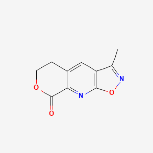 molecular formula C10H8N2O3 B1414921 3-methyl-5,6-dihydro-8H-isoxazolo[5,4-b]pyrano[4,3-e]pyridin-8-one CAS No. 1000933-01-6