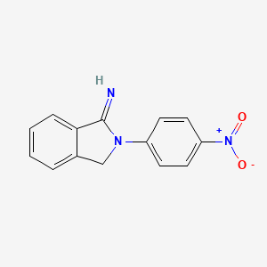 molecular formula C14H11N3O2 B14149227 2-(4-Nitrophenyl)isoindolin-1-imine CAS No. 97166-80-8