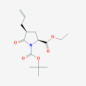 1-(1,1-Dimethylethyl) 2-ethyl (2S,4S)-5-oxo-4-(2-propen-1-yl)-1,2-pyrrolidinedicarboxylate