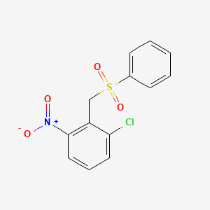 2-[(Benzenesulfonyl)methyl]-1-chloro-3-nitrobenzene