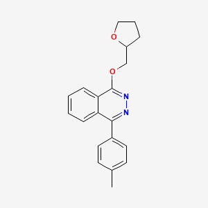 1-(4-Methylphenyl)-4-(oxolan-2-ylmethoxy)phthalazine