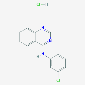 molecular formula C14H11Cl2N3 B14149303 N-(3-chlorophenyl)quinazolin-4-amine Hydrochloride CAS No. 146871-70-7