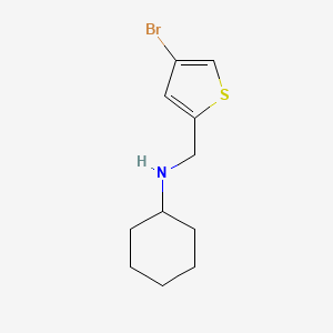molecular formula C11H16BrNS B1414931 N-[(4-bromothiophen-2-yl)methyl]cyclohexanamine CAS No. 1040045-85-9