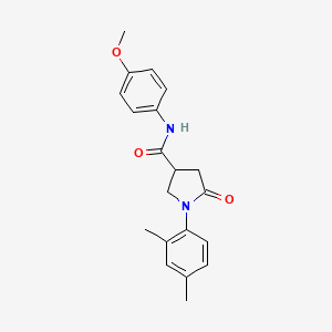 1-(2,4-dimethylphenyl)-N-(4-methoxyphenyl)-5-oxopyrrolidine-3-carboxamide