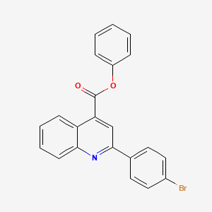 molecular formula C22H14BrNO2 B14149317 Phenyl 2-(4-bromophenyl)quinoline-4-carboxylate CAS No. 355433-69-1