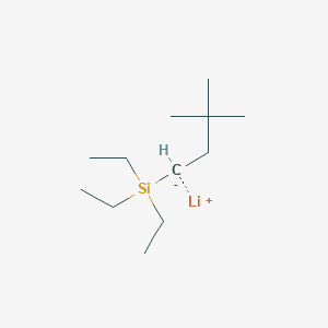 molecular formula C12H27LiSi B14149321 lithium;3,3-dimethylbutyl(triethyl)silane CAS No. 89165-11-7