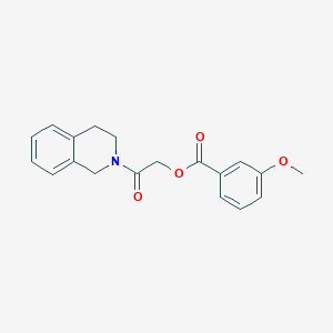 [2-(3,4-dihydro-1H-isoquinolin-2-yl)-2-oxoethyl] 3-methoxybenzoate