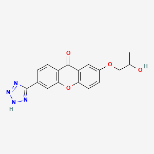 2-(2-Hydroxypropoxy)-6-(2H-tetrazol-5-yl)-9H-xanthen-9-one