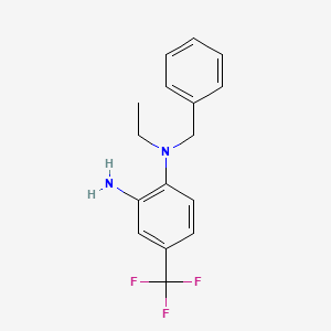 B1414937 N~1~-Benzyl-N~1~-ethyl-4-(trifluoromethyl)-1,2-benzenediamine CAS No. 1038734-05-2