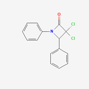 molecular formula C15H11Cl2NO B14149388 3,3-Dichloro-1,4-diphenylazetidin-2-one CAS No. 7238-55-3