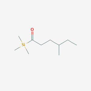 4-Methyl-1-(trimethylsilyl)hexan-1-one