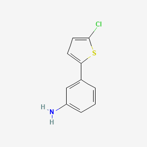 molecular formula C10H8ClNS B14149406 3-(5-Chlorothiophen-2-yl)aniline CAS No. 176032-79-4