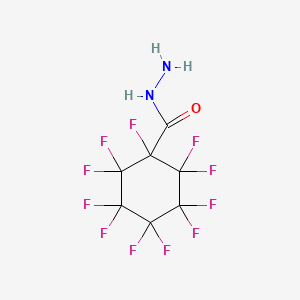 molecular formula C7H3F11N2O B14149409 1,2,2,3,3,4,4,5,5,6,6-Undecafluorocyclohexanecarbohydrazide CAS No. 33843-80-0