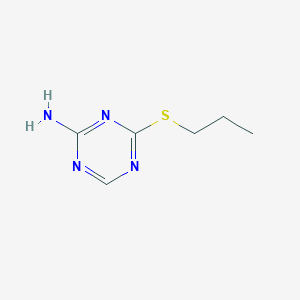 molecular formula C6H10N4S B1414941 4-(Propylthio)-1,3,5-triazin-2-amine CAS No. 1030423-42-7