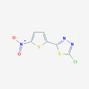 2-Chloro-5-(5-nitrothiophen-2-yl)-1,3,4-thiadiazole