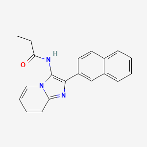 N-(2-naphthalen-2-ylimidazo[1,2-a]pyridin-3-yl)propanamide