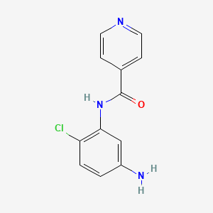 molecular formula C12H10ClN3O B1414948 N-(5-氨基-2-氯苯基)异烟酰胺 CAS No. 1082186-72-8