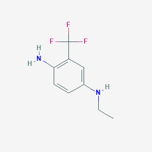 molecular formula C9H11F3N2 B1414950 1-N-乙基-3-(三氟甲基)苯-1,4-二胺 CAS No. 1040043-27-3