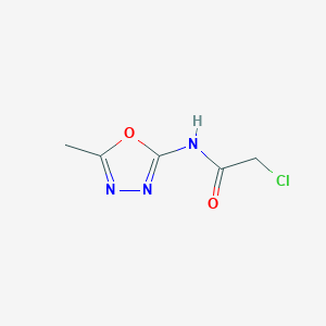 molecular formula C5H6ClN3O2 B1414954 2-氯-N-(5-甲基-1,3,4-恶二唑-2-基)乙酰胺 CAS No. 1049873-58-6